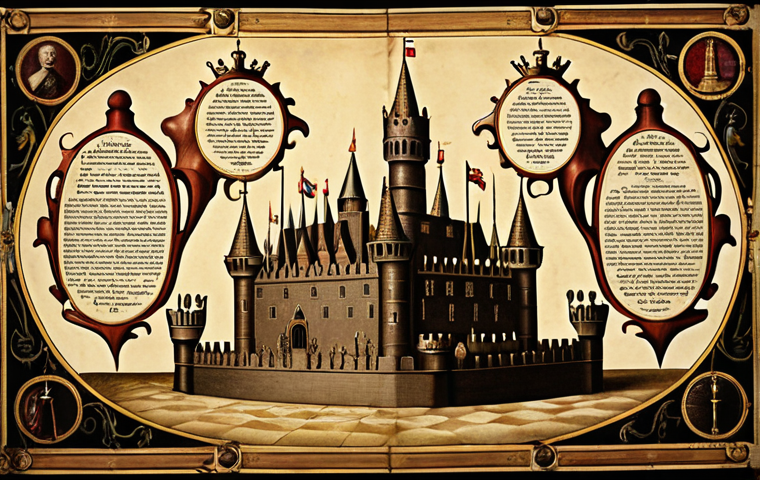 The Tapestry of Power - Historical Royal Marriages**

An intricate, ancient-looking genealogical chart on yellowed parchment, symbolizing centuries of royal intermarriage. Veins of gold and silver thread weave through the family lines, connecting crowns, scepters, and old European maps, subtly depicting territorial expansion and strategic alliances. The background features blurred, majestic castle silhouettes under a somber, historic sky. Elements of power, wealth, and hidden diplomatic maneuvering are subtly embedded, creating a sense of enduring legacy and intricate political chess. Photorealistic, rich in detail, with a deep, antique color palette.

**