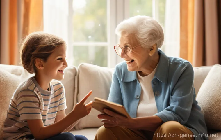 가문 역사 정리법 - **Prompt 1: "A candid, cozy scene capturing a young adult (20s-30s, gender neutral) sitting by a sun...