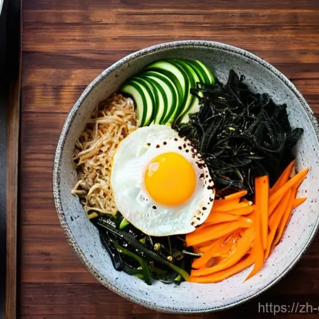 CJ가 족보 - **Prompt 1: A Vibrant, Upgraded Instant Bibimbap**
    A close-up, appetizing overhead shot of a ste...