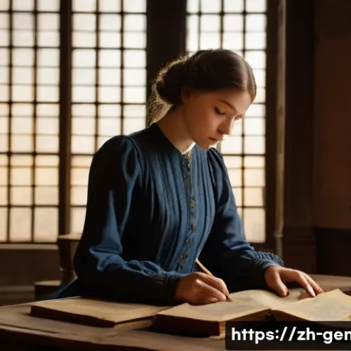 서양의 족보 문화 - **Image Prompt 1: The Quiet Discovery in Ancient Archives**
    A focused, thoughtful young woman, f...