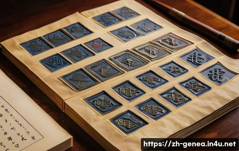 족보와 한자 - A detailed traditional Chinese genealogy book open on a wooden table, showcasing elegant handwritten...