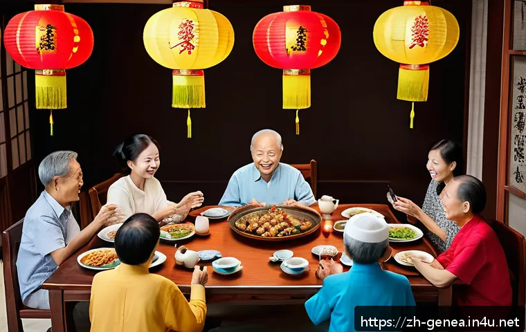 종친회 행사 - A warm and lively family reunion scene set in a spacious countryside vacation home during a traditio...
